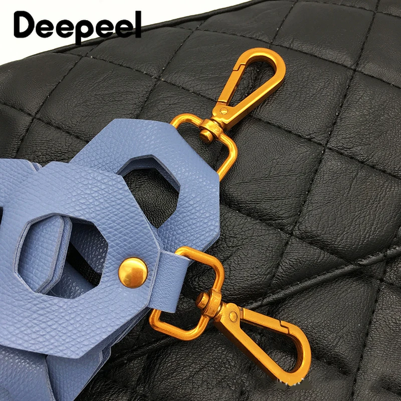 Deepeel 5.2*102cm PU Leather Wide Strap Luxury Color Openwork Adjustable Bag Straps for  HandBag Crossbody Bags Accessories