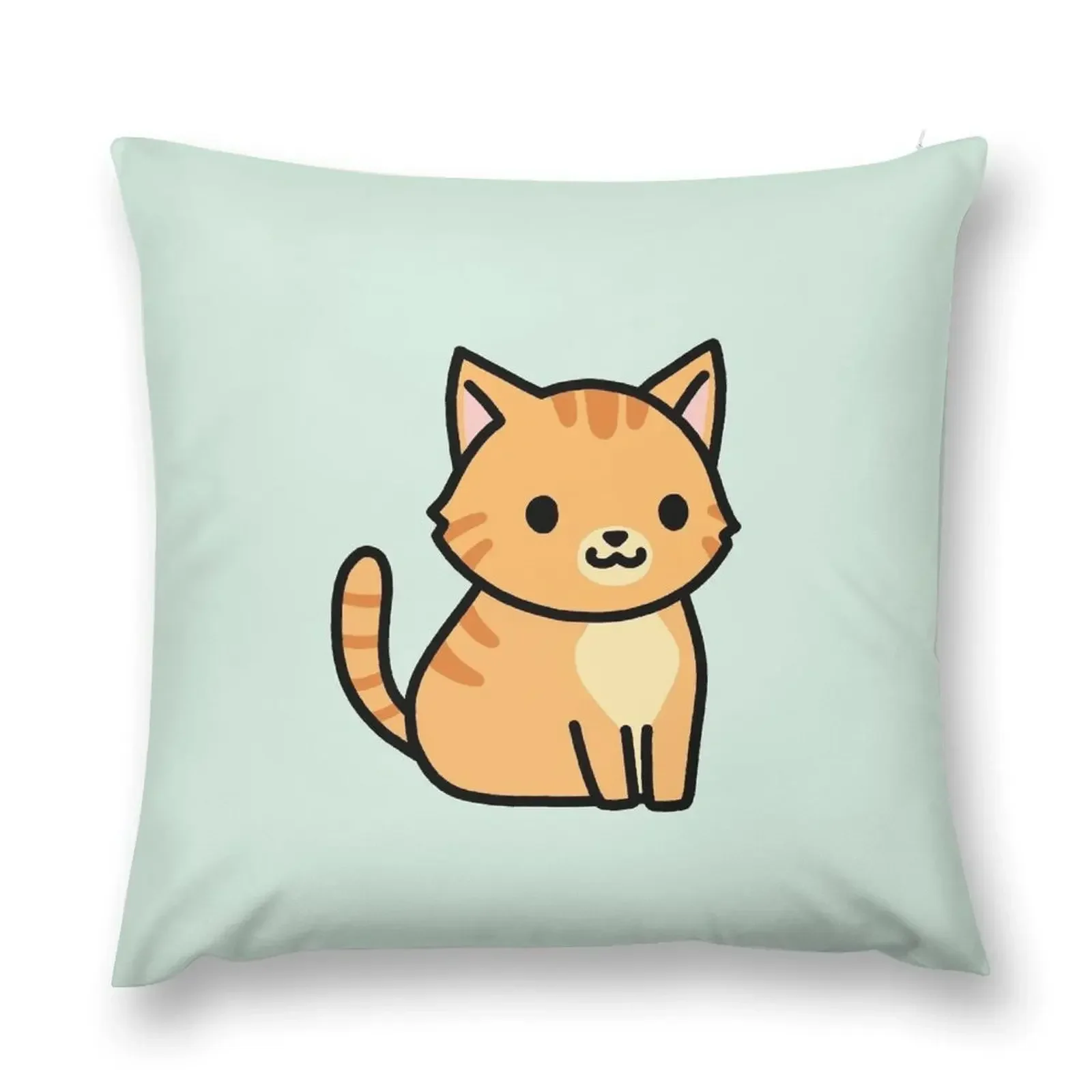 Оранжевая подушка с изображением кота-табби роскошные диванные подушки комплект