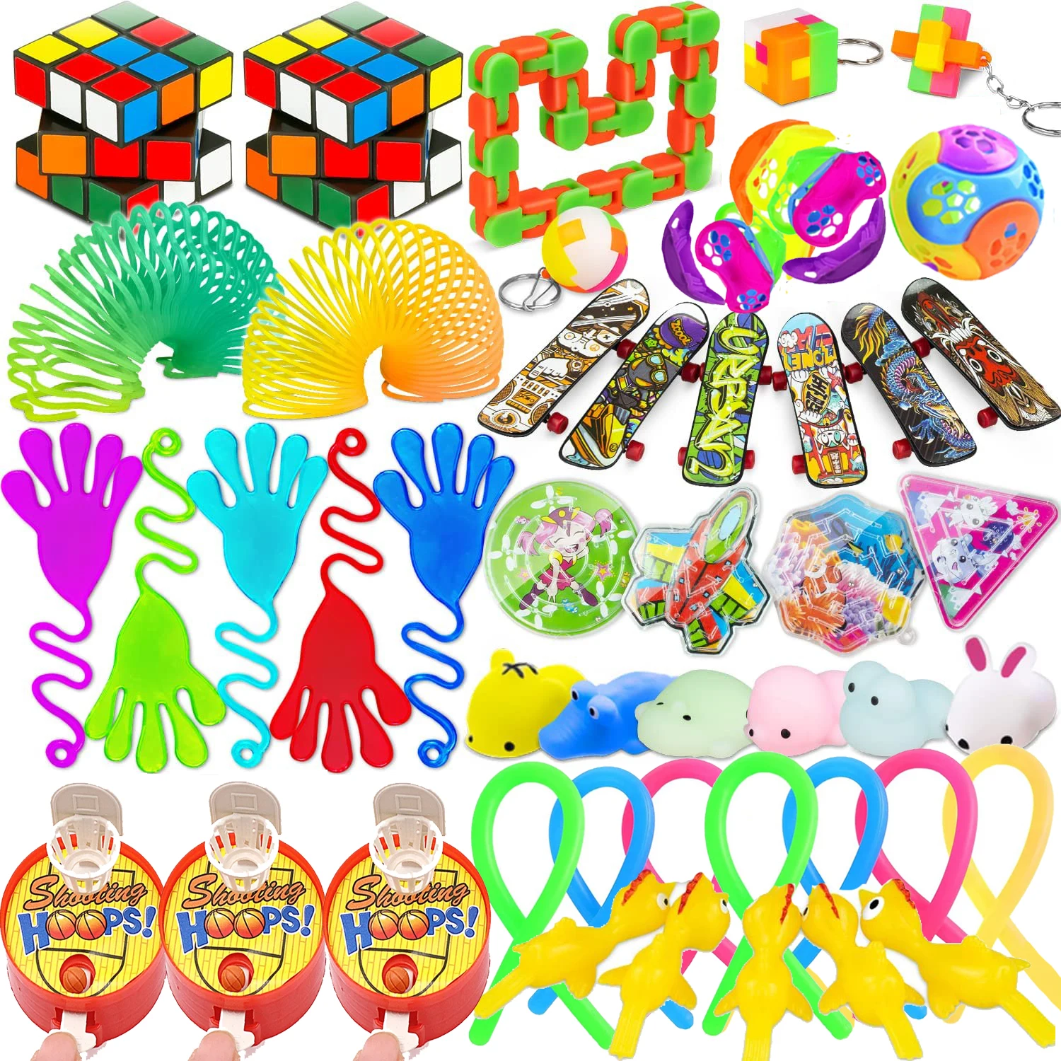 

48 Pcs Party Favors Goodie Bags for kids Boys Girls Toy Assortment Carnival Prizes Classroom Rewards Pinata Filler for Holiday