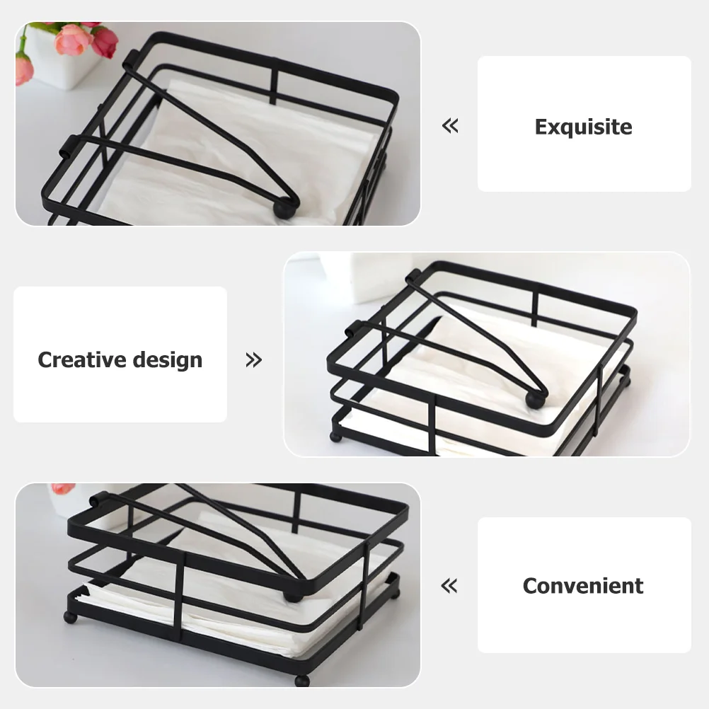 Железный держатель для салфеток поднос ужина вешалка полотенец столешницы