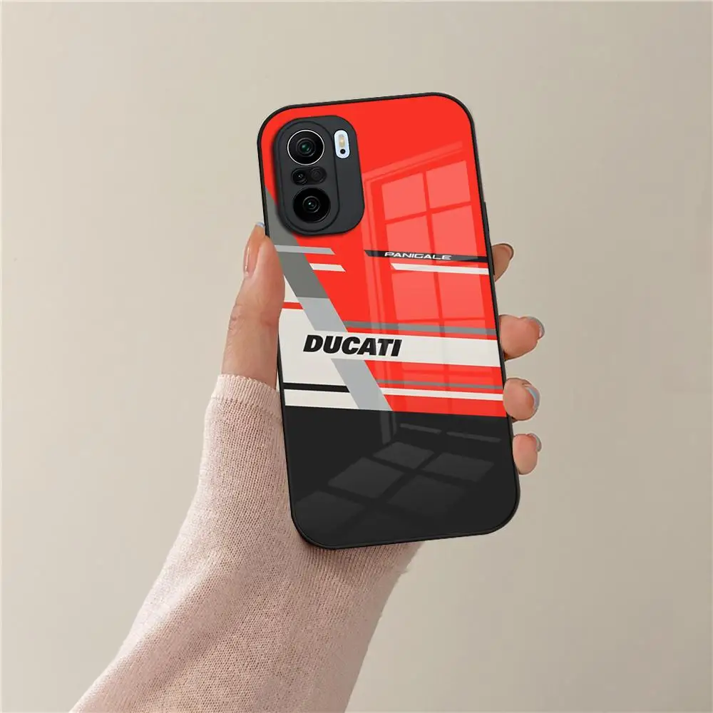 Фото Чехол для телефона с логотипом мотоцикла DucatiES для Xiaomi POCO X7 X6 M7 M6 M5 M4 F7 F6 F4 F5 X5 X4 Pro GT, чехол из закаленного стекла №4