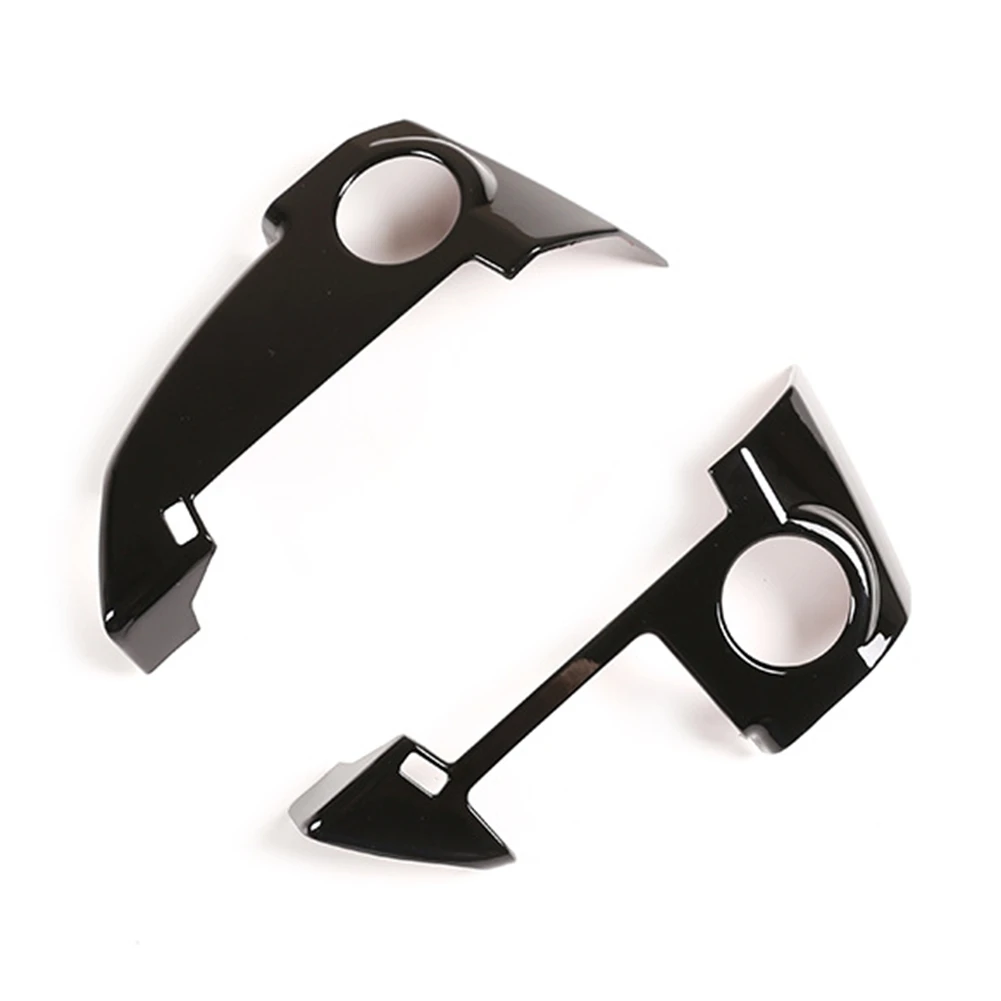 

Car Steering Wheel Button Cover Trim Decor Sticker for Land Rover Freelander 2 2013-2015 Accessories, Low Profile,Black