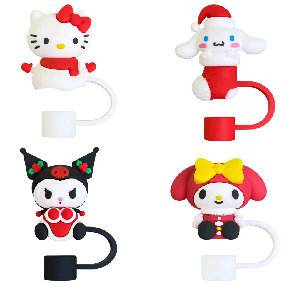 Набор рождественских соломенных кепок HelloKittys милые соломенные колпачки Kuromi Melody