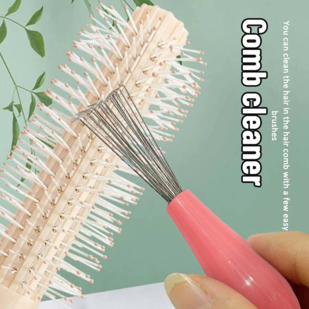 

Mini Comb Hair Cleaning Brush Travel Portable Comb Cleaner L-shaped Claw Hair Removal Tool Washable Stainless Steel Hair Cleaner