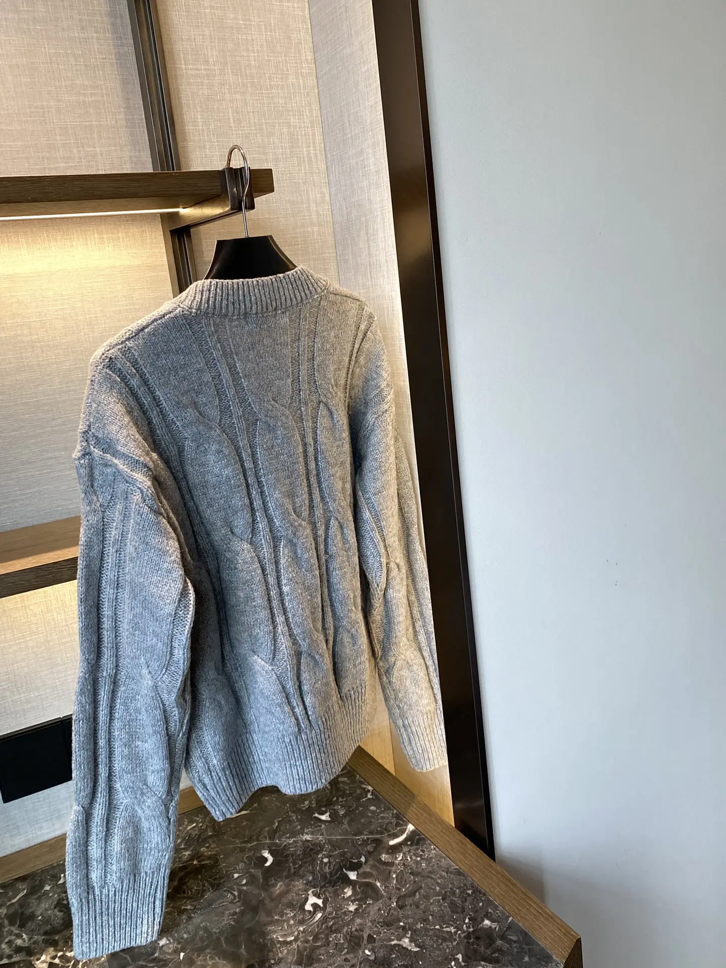 

Новинка 2023, мягкий шерстяной пуловер с V-образным вырезом и оплеткой из грубой шерсти