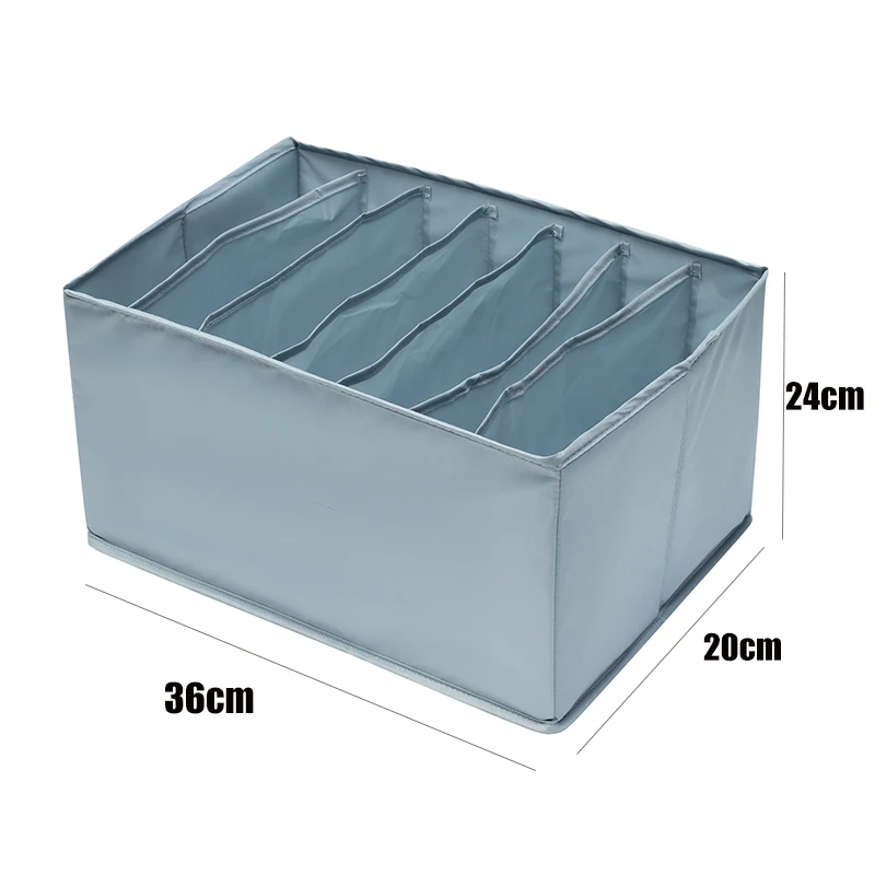 

12/16/24 Grids Closet Sock Storage Box Foldable Drawers Organizer for Underwear Bra Underpants Storage Organizer boxs