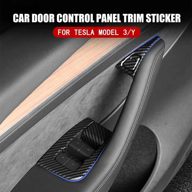 

Крышка для Tesla Model 3, внутренний подлокотник из АБС-пластика из углеродного волокна