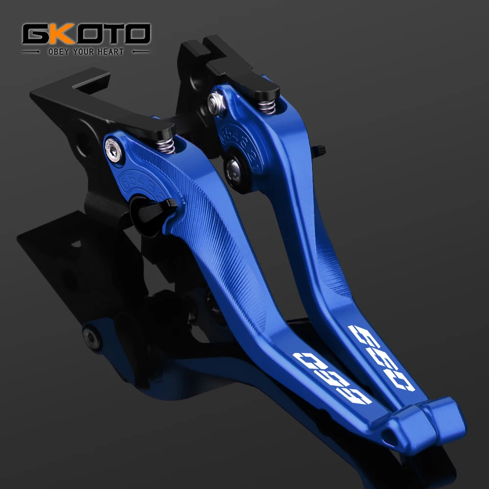 Фото Для TRIUMPH TRIDENT 660 Trident660 2021 2022 регулируемые Короткие Рычаги сцепления тормоза CNC из алюминия №2