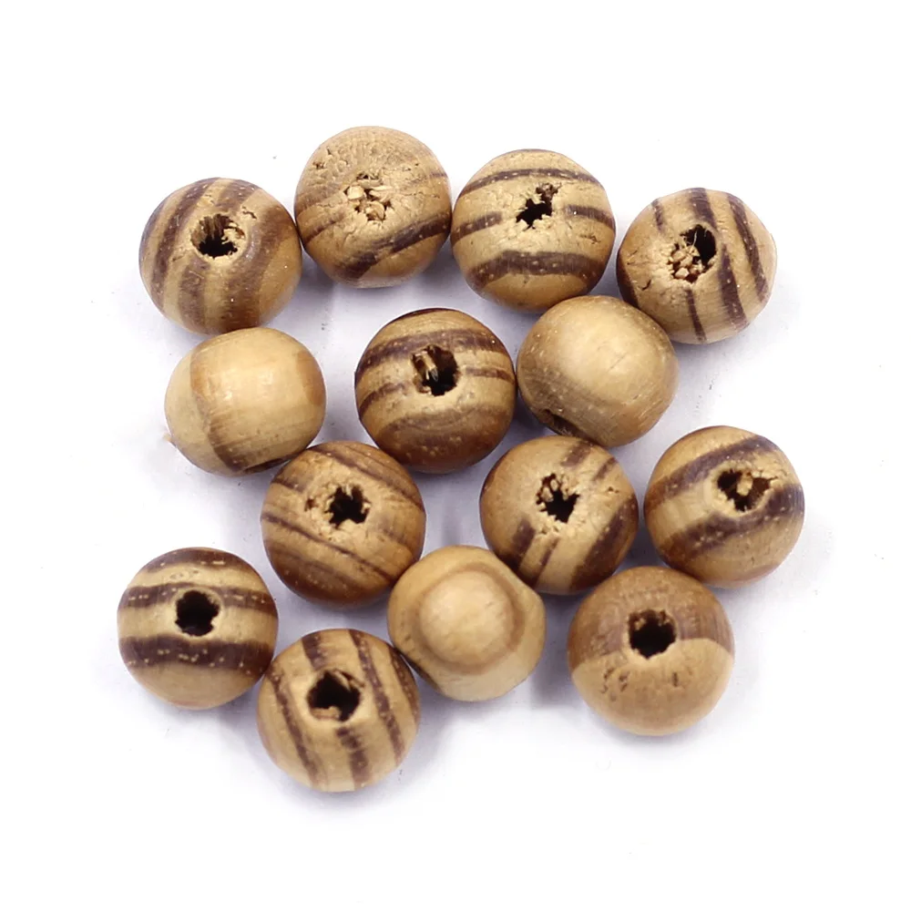 

Wood Spacer Beads Wooden Coffee Dyed Round Ball Jewelry DIY Findings 8mm( 3/8")