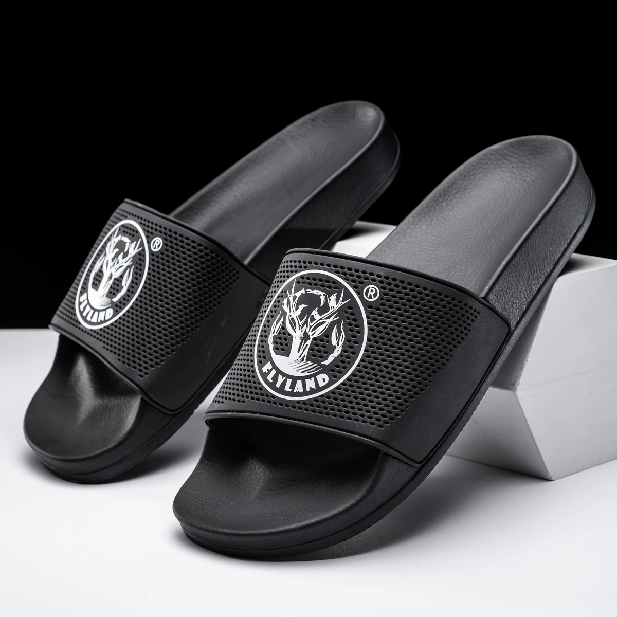 Мужские Домашние Тапочки Больших Размеров Мягкие Удобные Банные Сандалии На