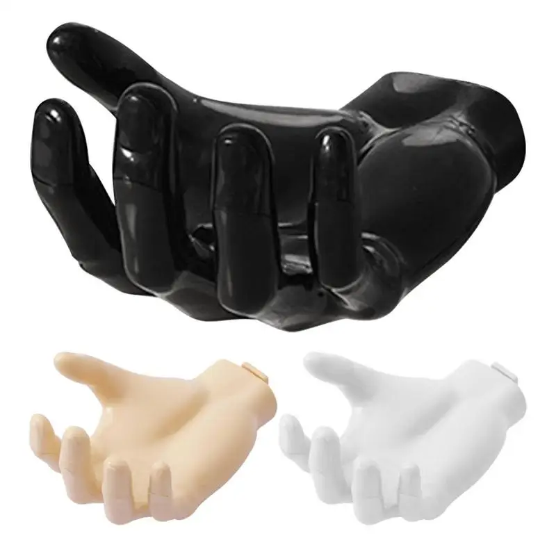 

Multi Color Hand Shape Holder Shelf For Basketball Glasses Cable Power Cord Charging Line Soup Bush Holder Home Organization