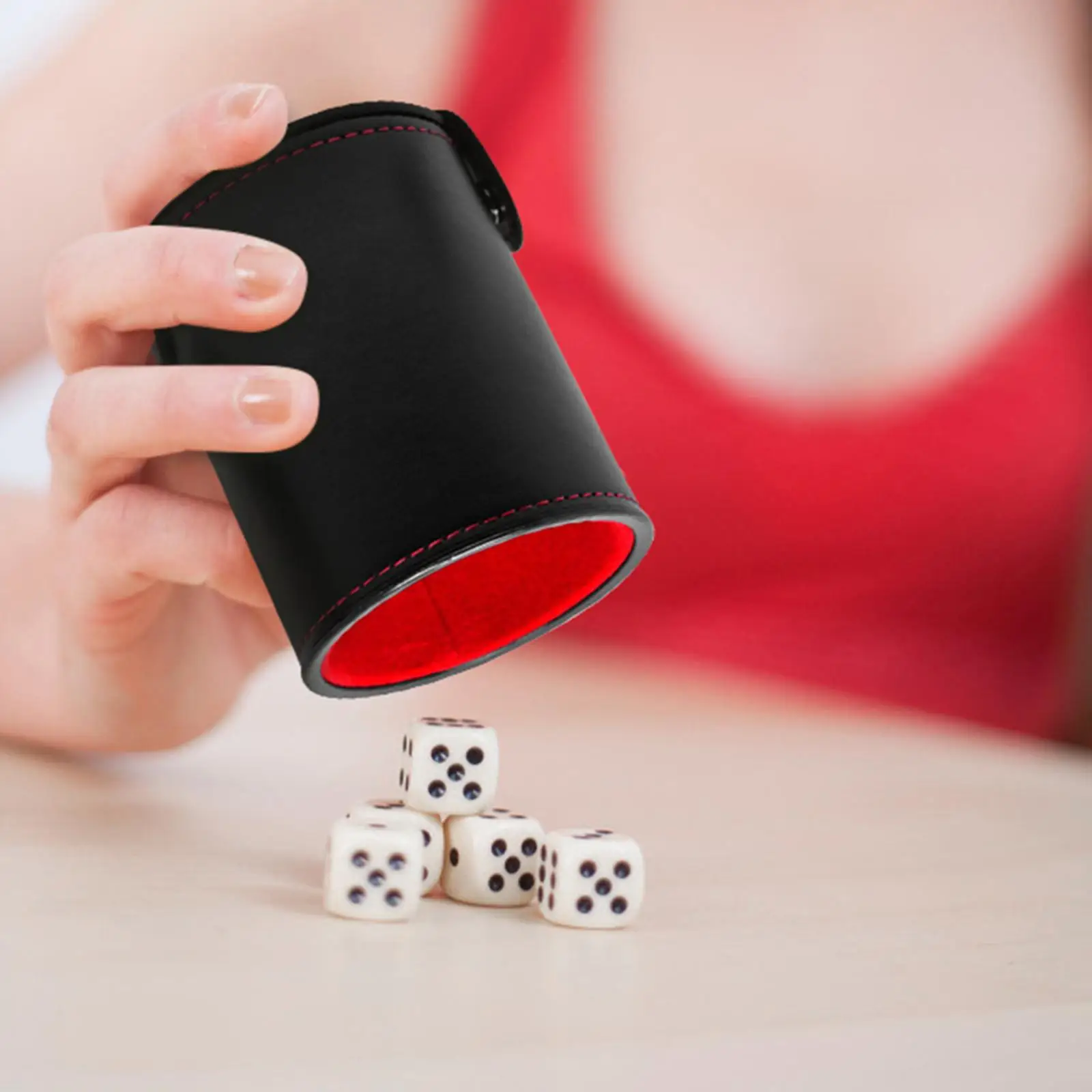 Двухслойная чашка для игральных костей с 5 играми шейкер декоративная игра