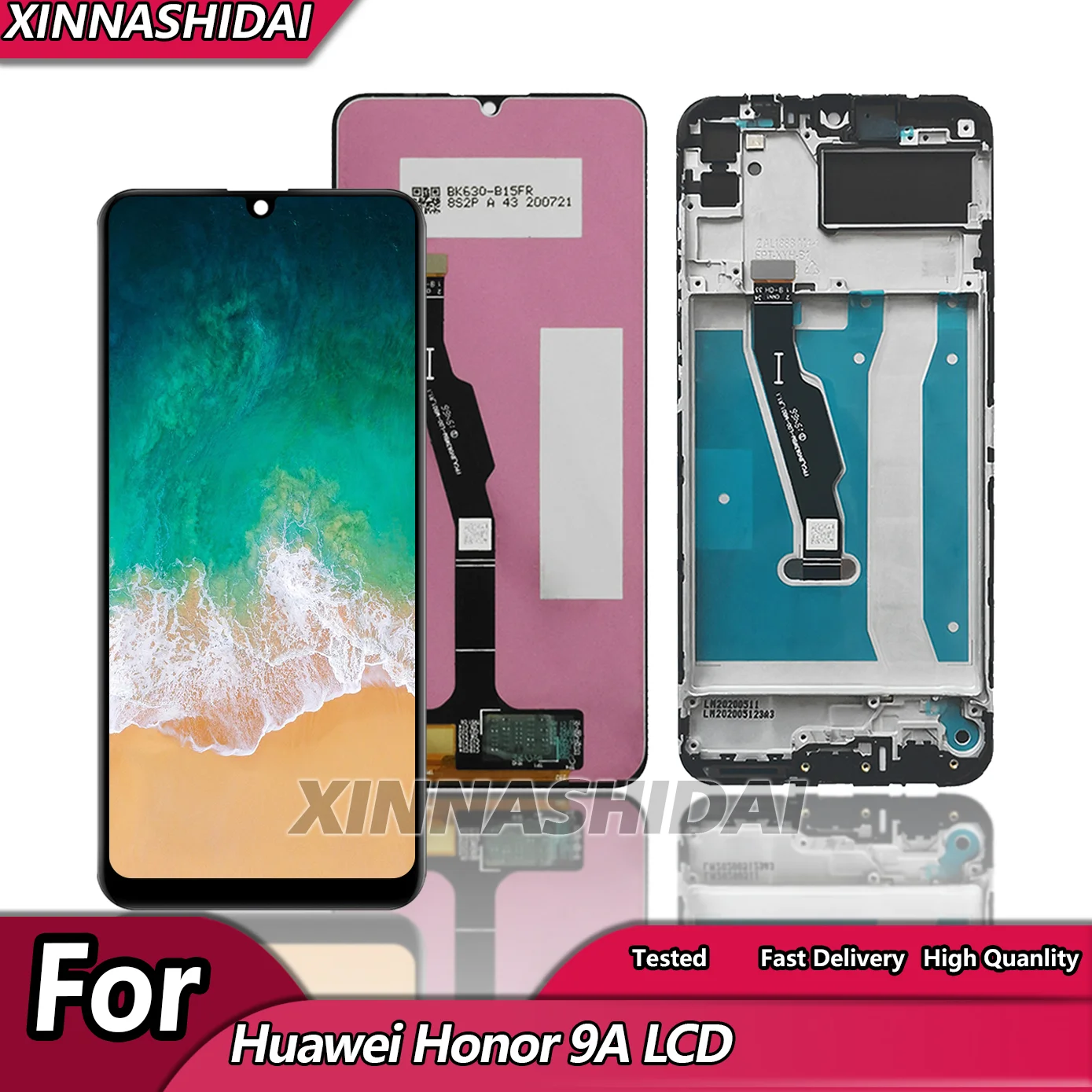 6 3-дюймовый ЖК-экран Для Huawei Honor 9A MOA-LX9N Емкостный Сенсорный Цифровой Дисплей Со