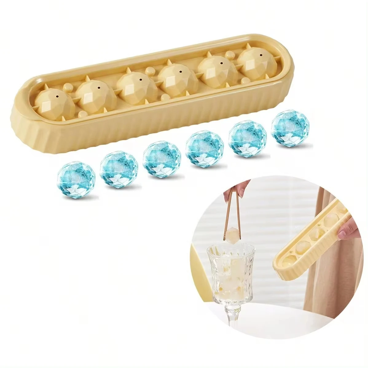 Лоток Для Кубиков Льда В Форме Сердца Объемная Форма Напитков И Коктейлей
