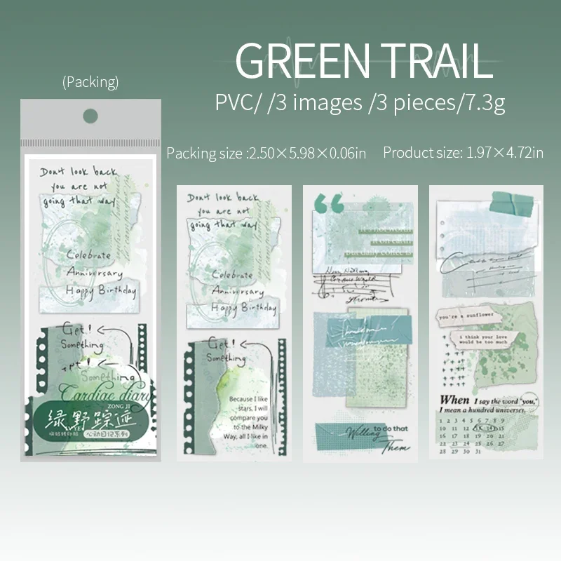 

3 листа наклейки пакет переводная печать сердцебиение дневник бесшовный сердцебиение кофе декоративные наклейки поставки альбом для вырезок 152*63 мм