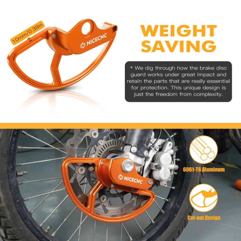 Диск переднего тормоза мотоцикла Защитная пленка для Husqvarna 701 Enduro 2016-2024 KTM 690 R 2014-2023