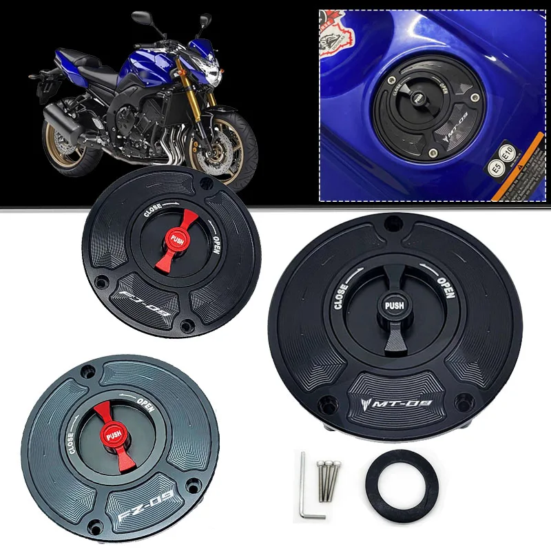 

For YAMAHA MT-09 FZ-09 FJ-09 MT09 FZ09 FJ09 MT/FZ/FJ 09 High Quality Motorcycle CNC Gas Fuel Tank Cap Cover