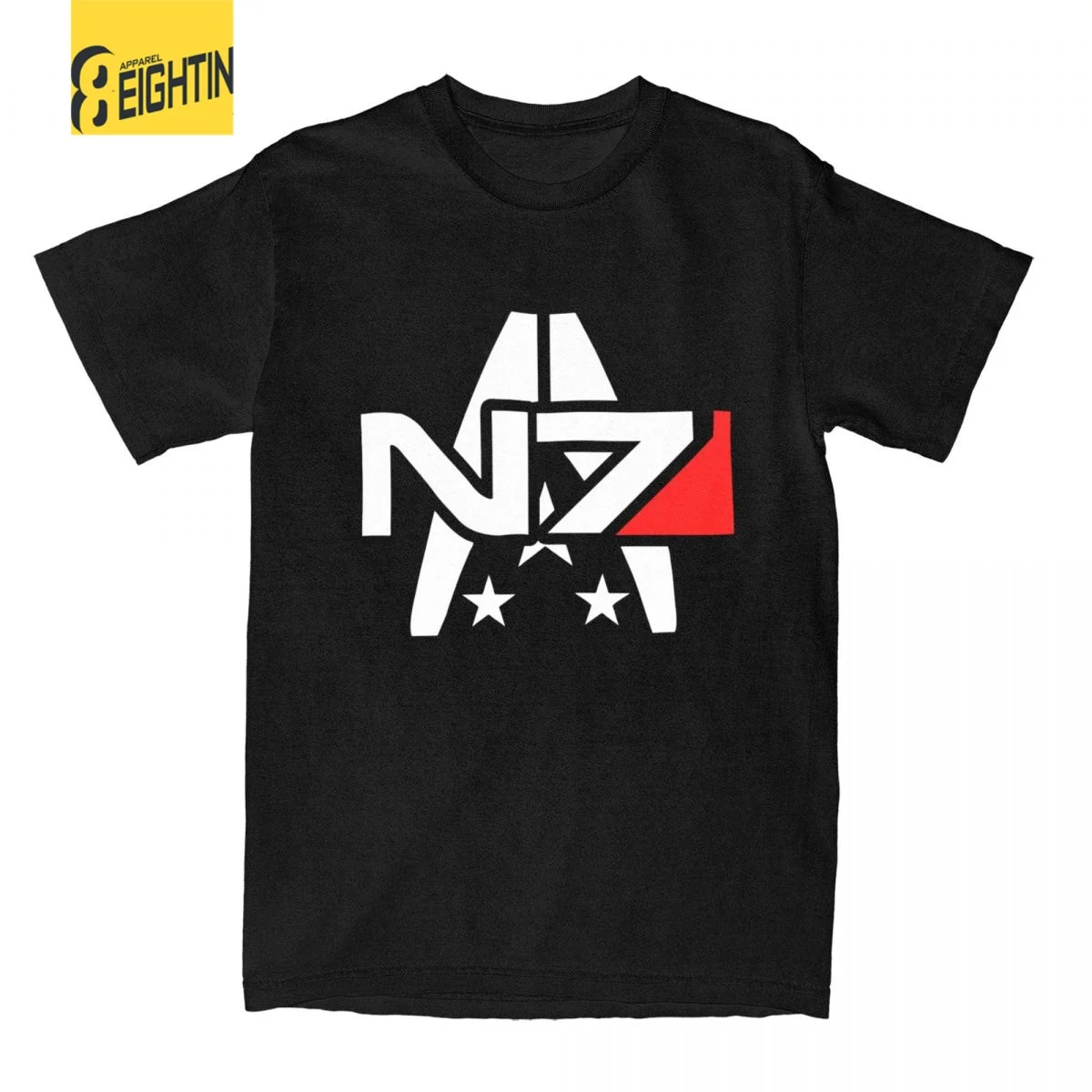 

Men T-Shirt N7 Rocket 2 Mass Effect Game Vintage Cotton Tee Shirt Short Sleeve T Shirt Round Collar Tops Birthday Gift
