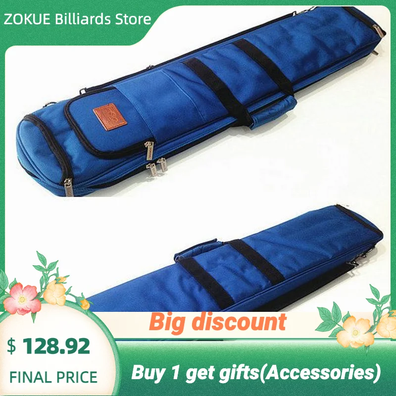 

Schung 1/2 Billiard Pool Cue Case Blue Portable Durable High Capacity Billar Case Billar case Professional Billard Accessories