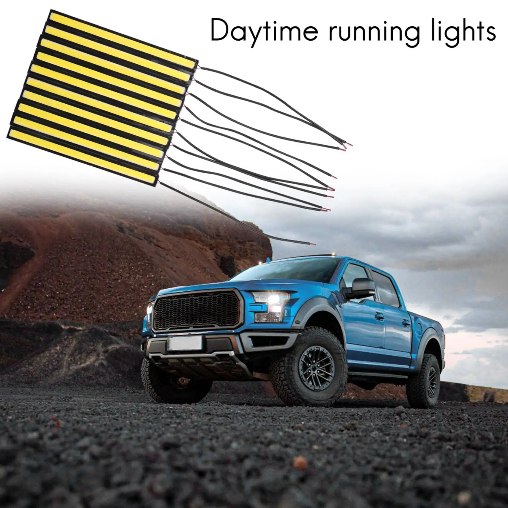 

Водонепроницаемая светодиодная лента для дневных ходовых огней, 10x12 В