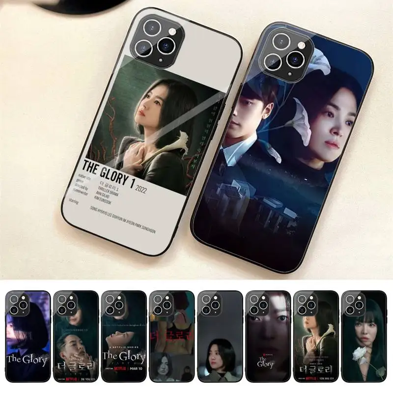 

Korea Drama T-The Glory Phone Case For Iphone 7 8 Plus X Xr Xs 11 12 13 Se2020 Mini 14 Pro Max Tempered Glass Fundas