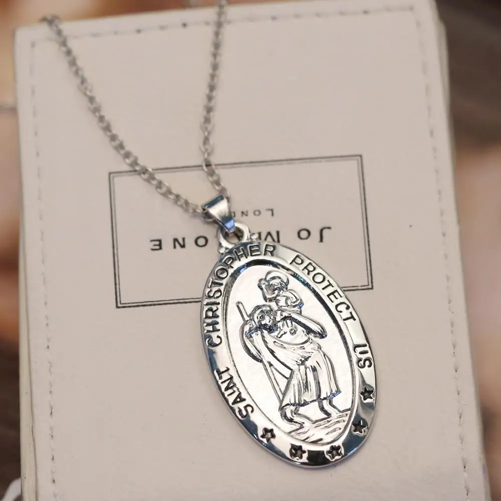 

New Hip-Hop Rock Punk Style Men's Necklace Creative Carved Characters Silver Pendant Fashion Jewelry Accessories