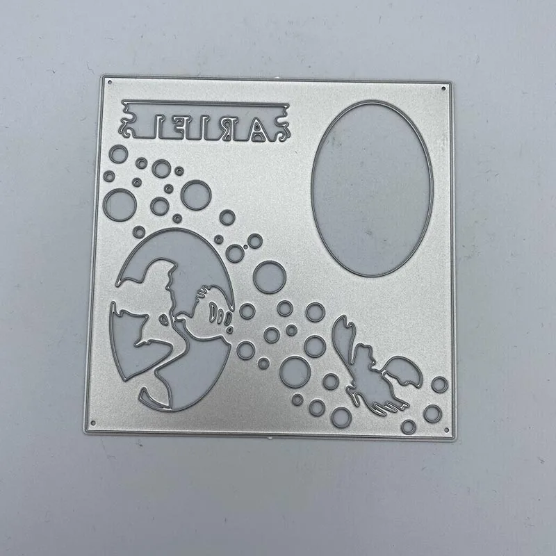 

Металлические Вырубные штампы трафареты Русалка море для DIY Скрапбукинг фотобумага карта тиснение трафарет