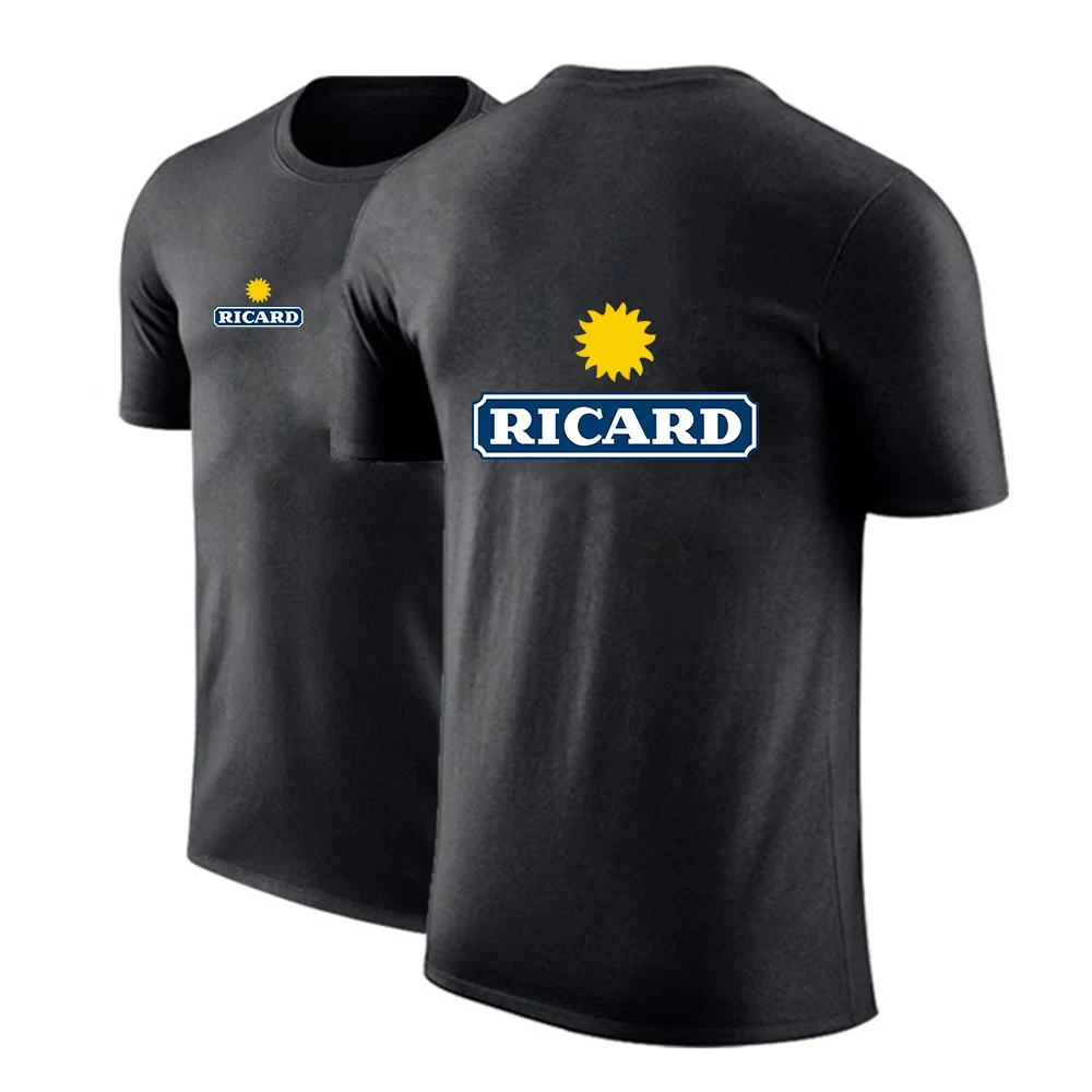 

2022 модные рикардовые мужские футболки с принтом, красивые с коротким рукавом, классические, элегантные, простые, популярные, в стиле Харадзю...