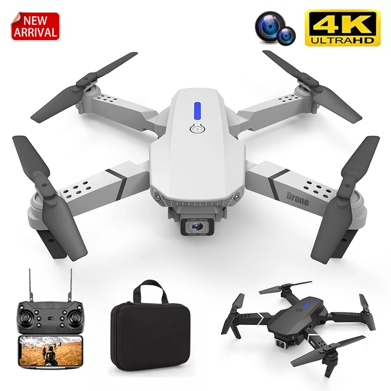 New 2022 E88Pro RC Drone 4K Professinal With 1080P Wide Angle HD Camera Foldable RC Helicopter WIFI FPV Height Hold Gift Toy