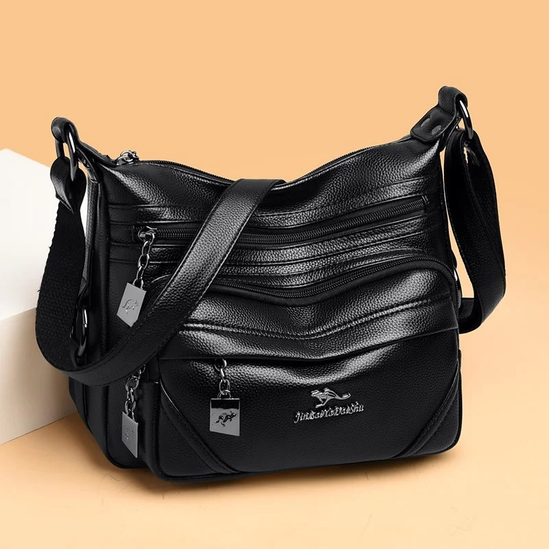 

Women PU Leather Crossbody Bags Female Messenger Bags Shoulder Bag Fashion Casual Designer Female Handbag Large Capacity Tote