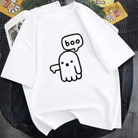 q version of small people printing summer new 2021 t shirt cartoon neutral fashion daily tops cotton round neck short sleeves