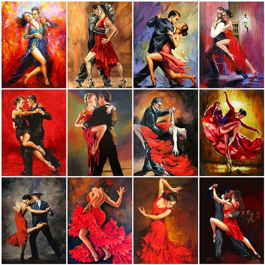 

Алмазная вышивка «сделай сам» для танцев и пар, мозаика для латинских танцев, танго, танцев, полноразмерная картина из квадратных страз, вышивка крестиком, хобби, Декор
