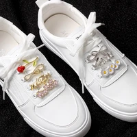shoes accessories gifts fashion alloy acrylic shoe clips shoelaces clips decorations charms faux pearl rhinestone