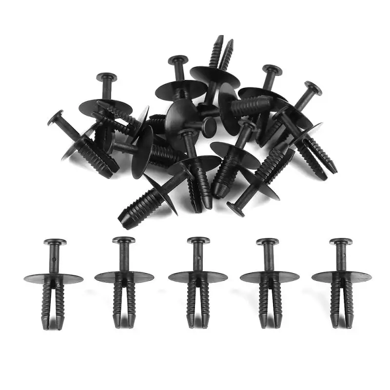 

Black Bumpers /set Durable Push Fit Plastic Rivet Pin Clip Auto Accessories Lightweight Plastic Rivet