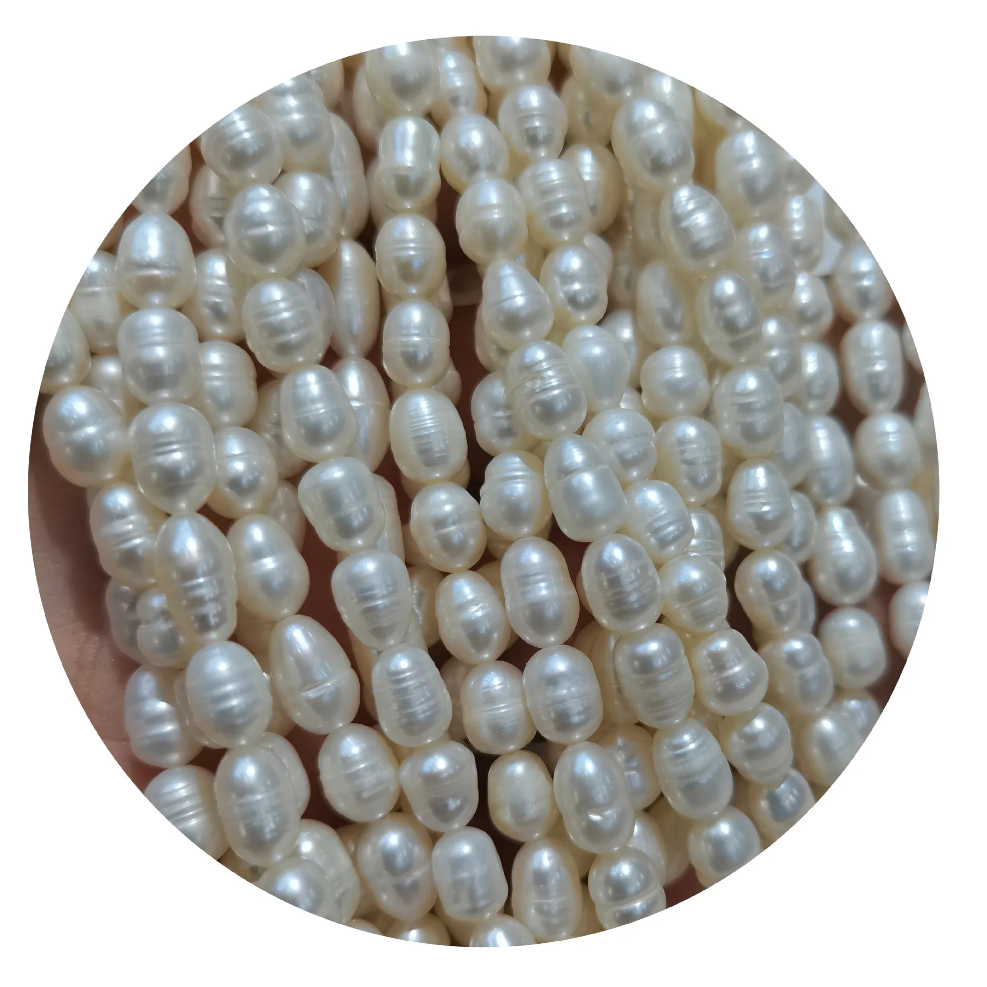 Недорогие бусины из натурального пресноводного жемчуга 5-6 мм