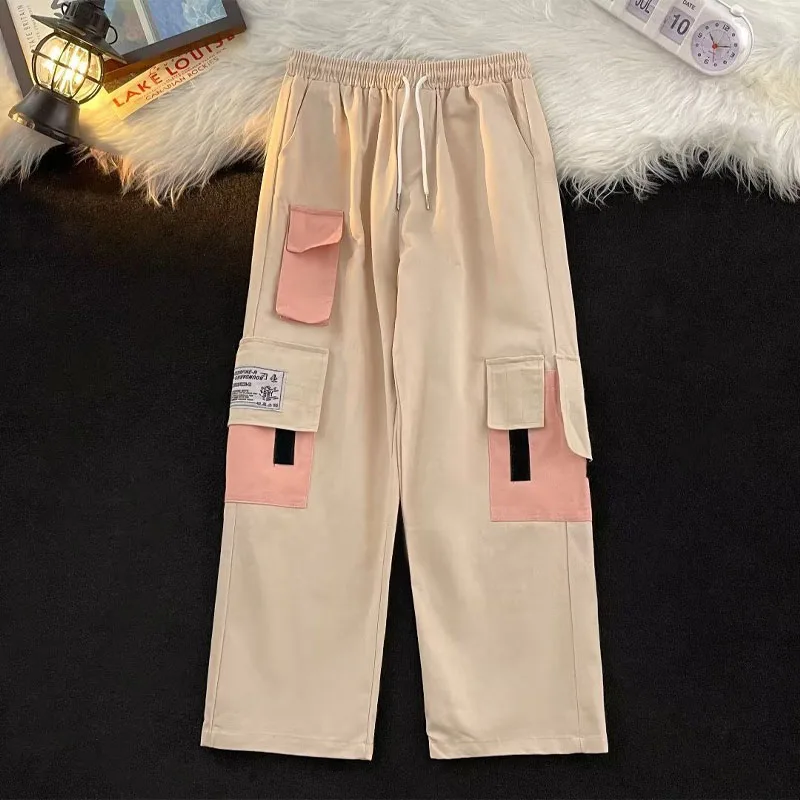 

New Autumn Fashion Korean Edition Trendy Brand Wide Leg Workwear Straight Tube Loose Versatile Handsome Youth Men's Casual Pants
