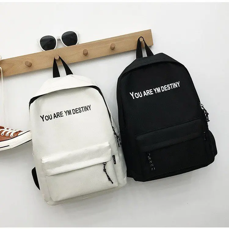 

Oxford For Teenagers Backpack Canvas Black Student Bag 2021 New Women Couple Backpack Lady Korean All match Large Capacity