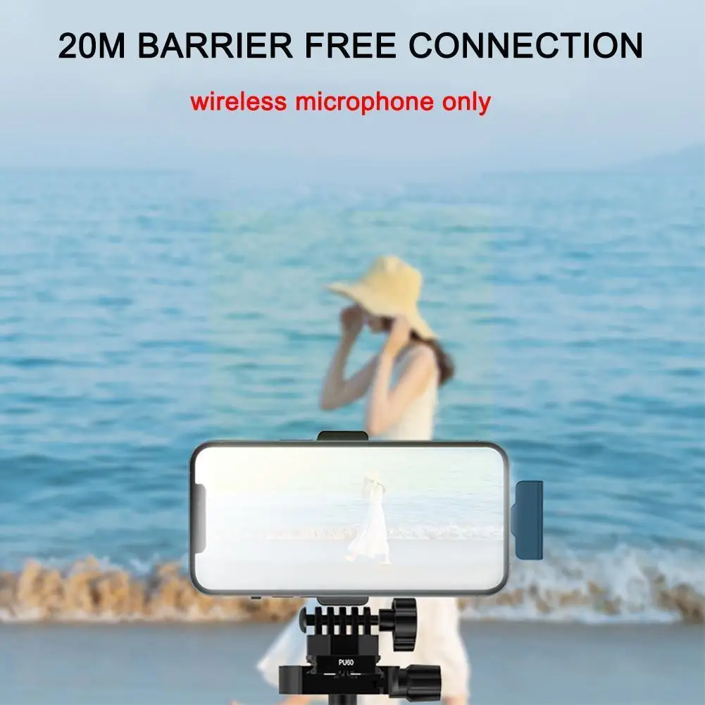 

Rechargeable Battery Lavalier Wireless Microphone Portable Recording Mini Microphone Outdoor Reduction Noise Y3m3