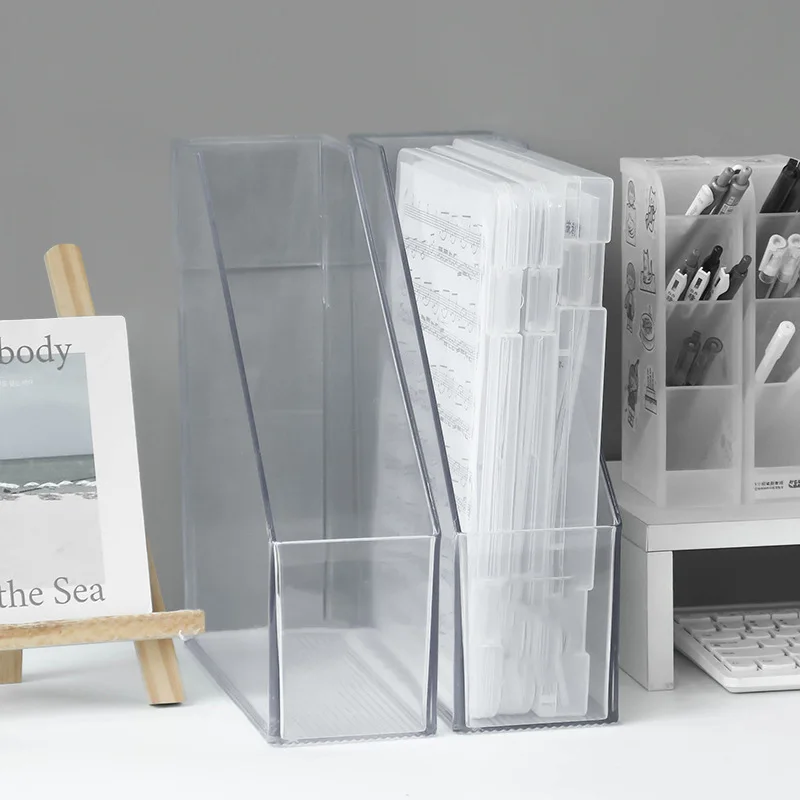 

Magazine File Holder Desk File Stand Desk Organizer Office Supplies Magazine File Holder Organizer Box for Desk Home Countertop