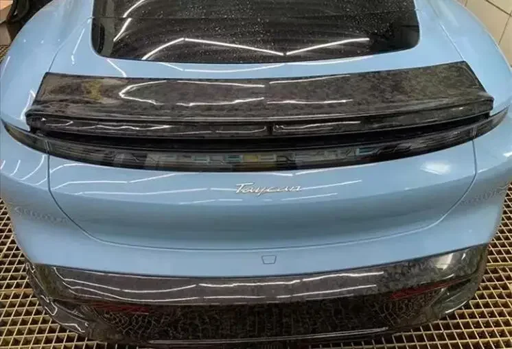 Новинка! MS Настоящее Кованое углеродное волокно Автомобильный задний крыло