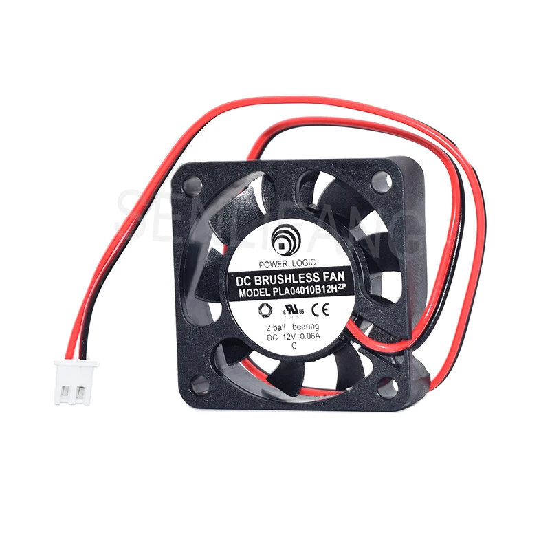 Новый Кулер для Power Logic PLA04010B12H DC12V 0.06A 40x40x10 мм 2-проводной серверный охлаждающий квадратный вентилятор