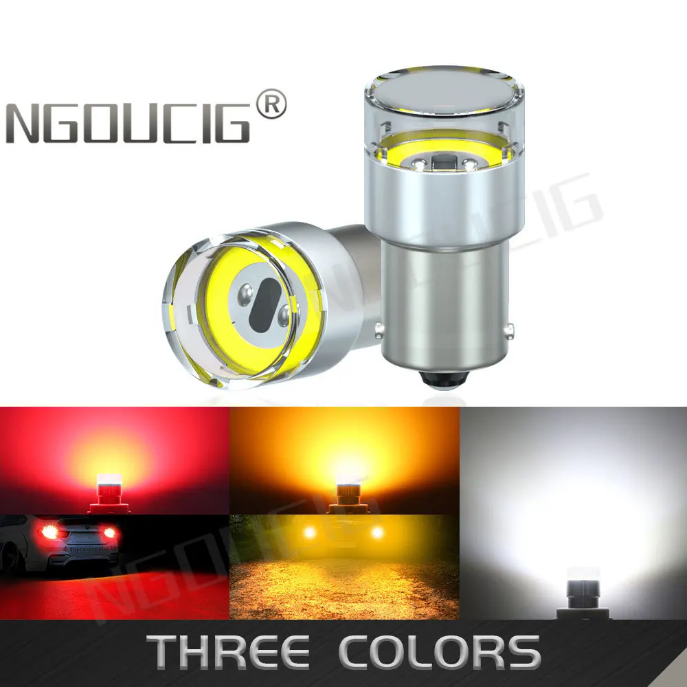 NGOUCIG 12 В 24 R5W BAY15D Светодиодная лампа 1156 Лампа 1157 T20 7443 7440 BA15S P21/5W P21W Стробоскоп