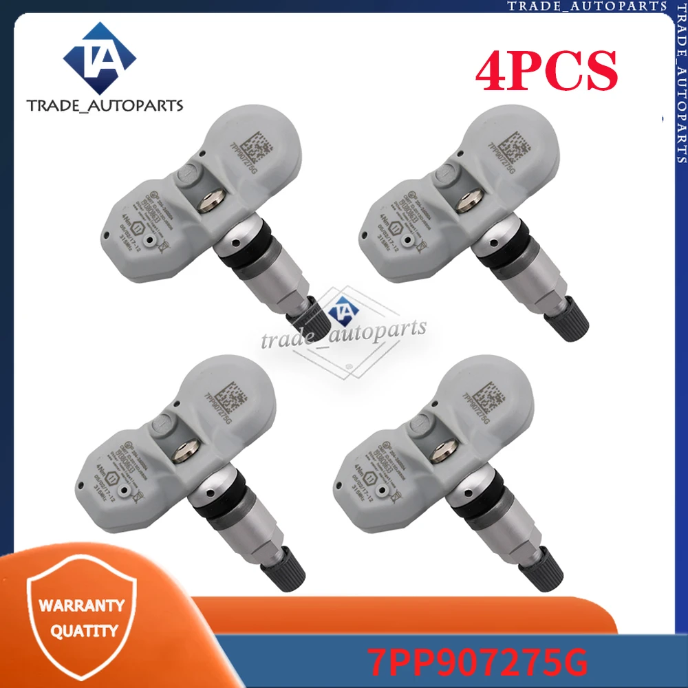 

4Pcs Tire Pressure Monitoring System Sensor TPMS 315MHZ For Audi A6 A8 Porsche 911 Boxster Cayenne Volkswagen Touareg 7PP907275G