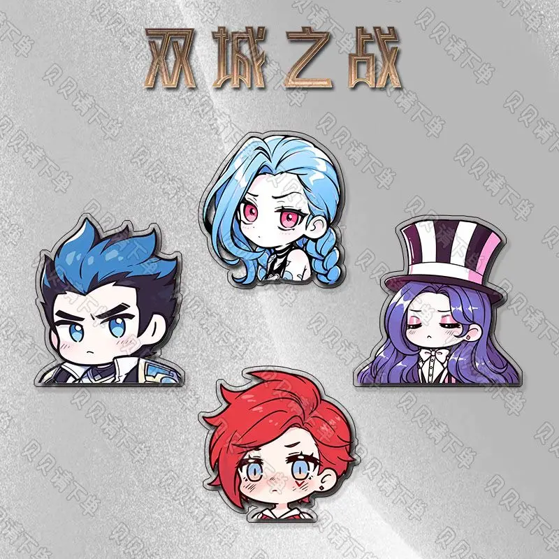 Кейтлин Кирамман Jinx LOL значки булавки аниме Vi Jess женская брошь модные креативные