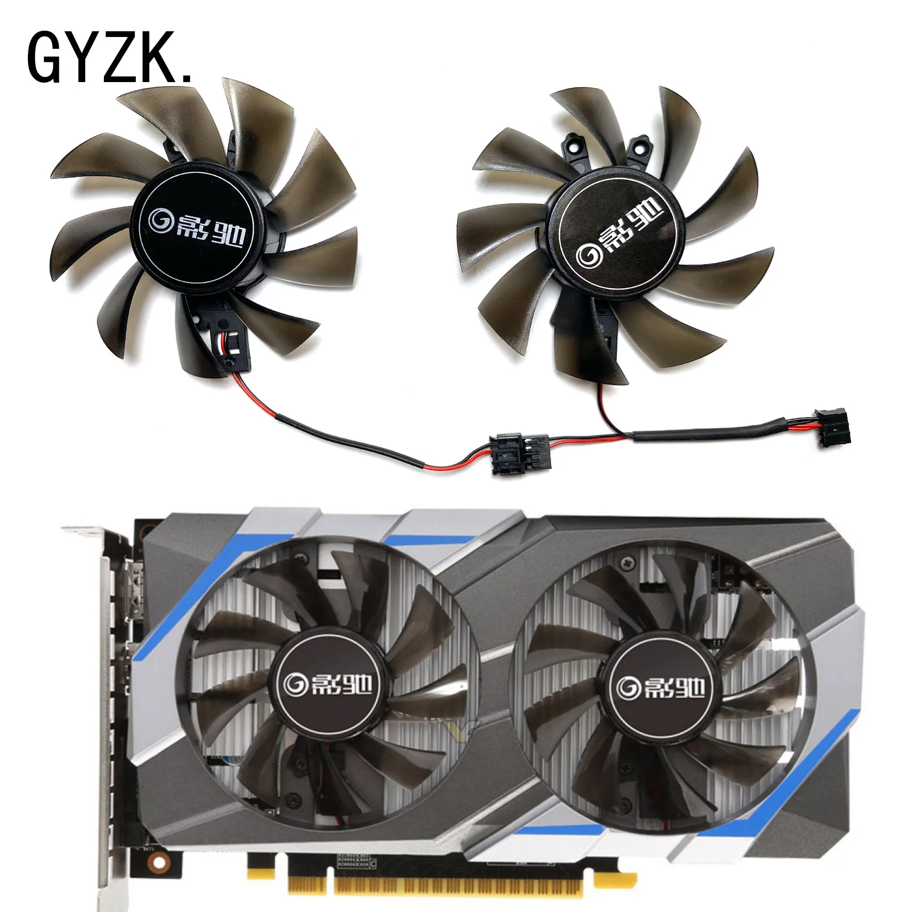 

New For GALAX GeForce GTX1050 1050ti EXOC OC Graphics Card Replacement Fan GA82S2U