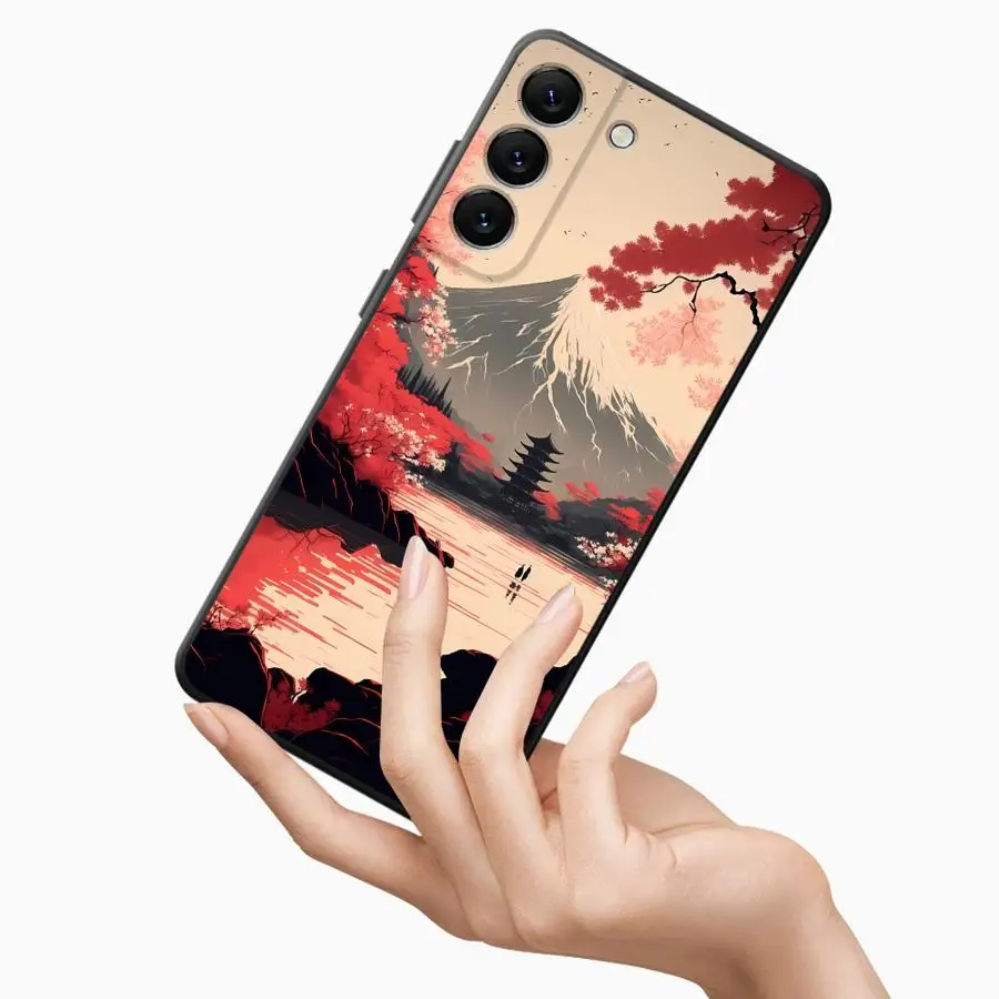 Фото Чехол для телефона Samsung Galaxy A57 A26 A53 A32 A55 A24 A23 A73 A51 A25 A37 A22 A72 A71 A52 A36 A35 с изображением горных вершин и пейзажа №3