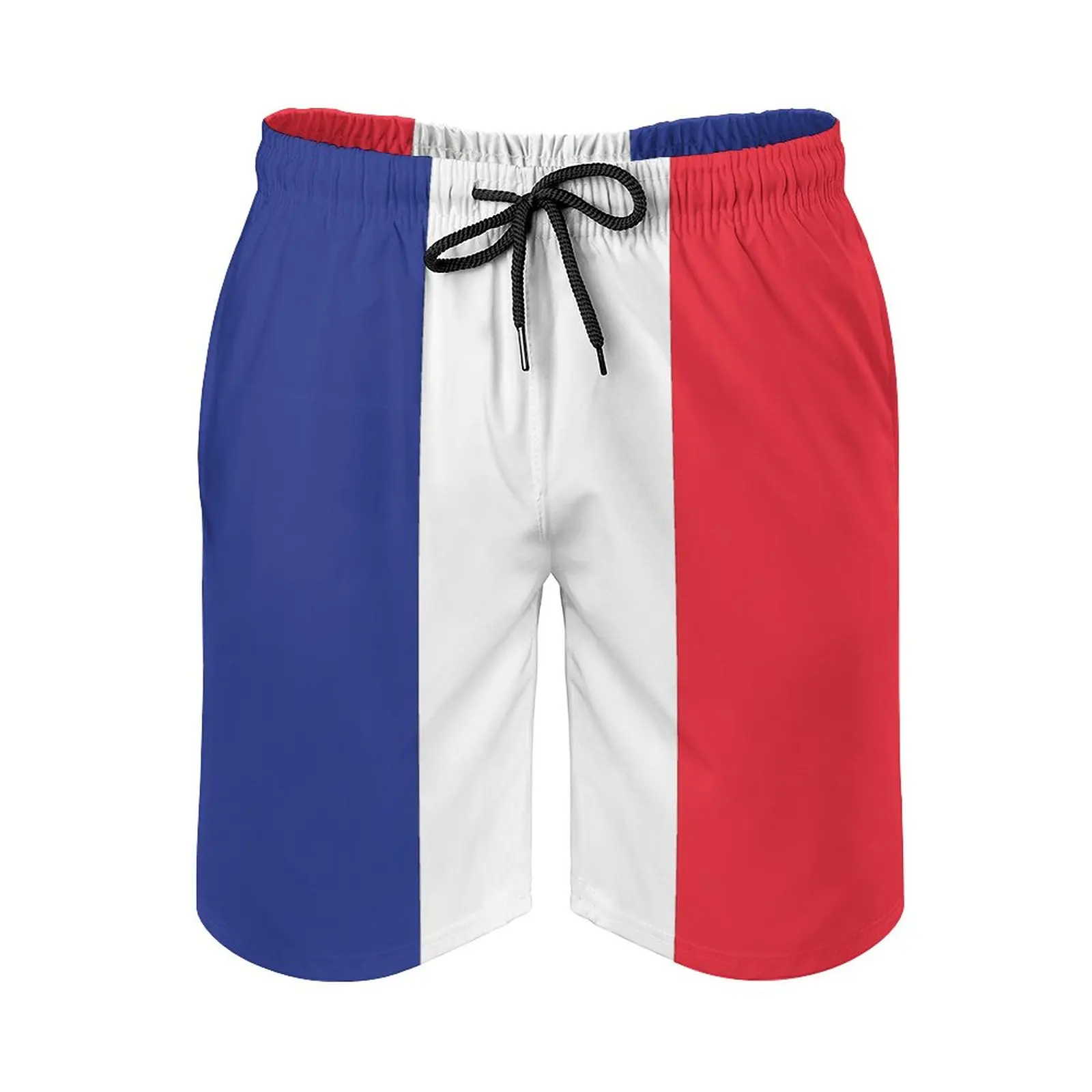 

Пляжная одежда с французским флагом и аниме, креативные Регулируемые дышащие быстросохнущие мужские пляжные шорты для баскетбола, свободные эластичные мужские шорты
