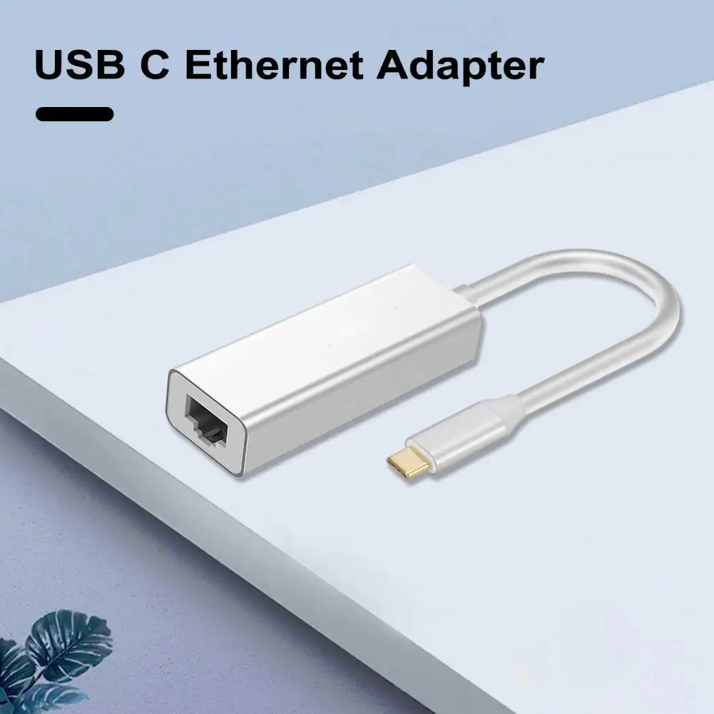 

USB C Network Card Excellent 1000Mbps Widely Compatible Computer Accessories USB C Ethernet Adapter USB C Network Card