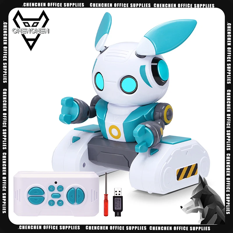 Новый детский радиоуправляемый настенный E интеллектуальный робот-кролик с