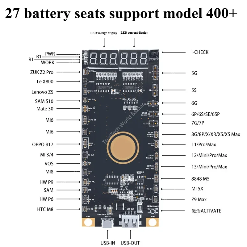 MECHANIC F918 BA27 Инструменты для обнаружения активации аккумулятора Быстрая зарядка